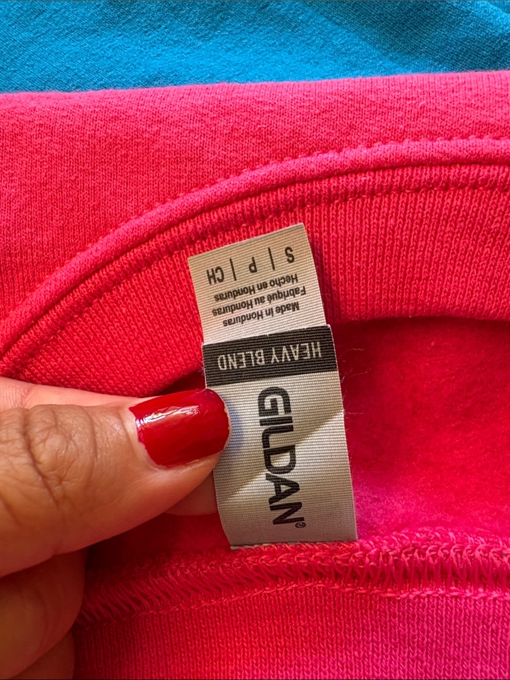 Trader Joe's Logo Sweatshirt - Blue & Hot Pink - Picture 2 of 3